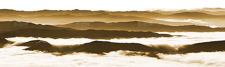中式山水山脉山峰背景元素