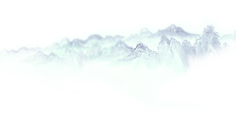 中式山水山脉山峰背景元素