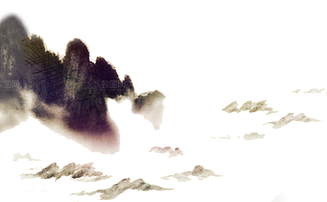 中式山水山脉山峰背景元素