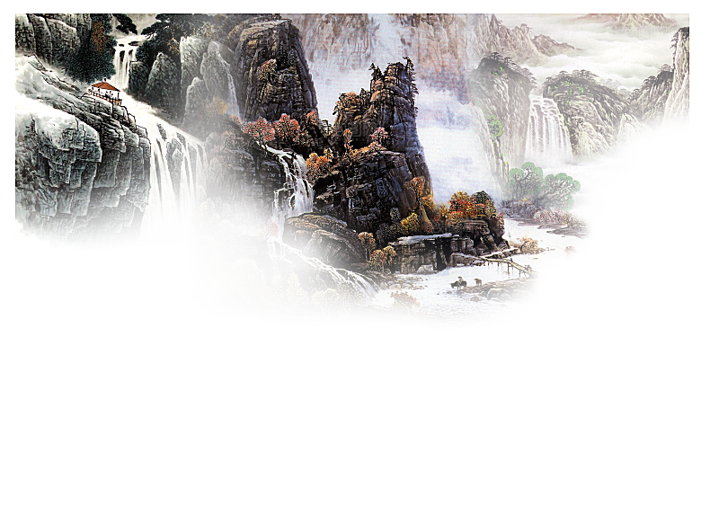 古风水墨山水中国风背景素材
