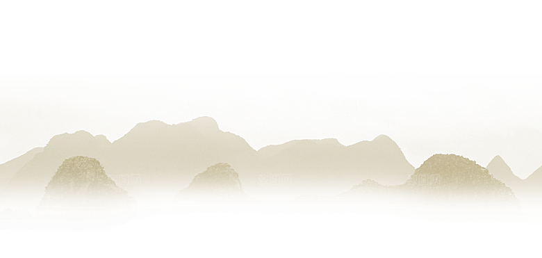中式山水山脉山峰背景元素