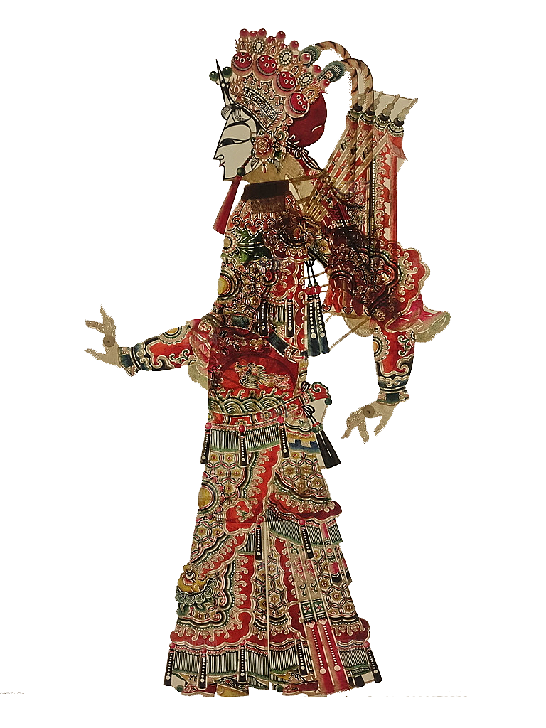 传统艺术皮影图案中国风素材