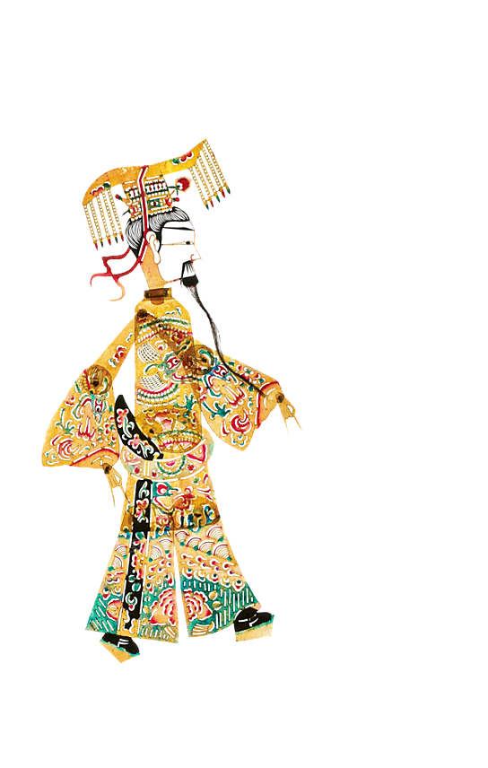 传统艺术皮影图案中国风素材