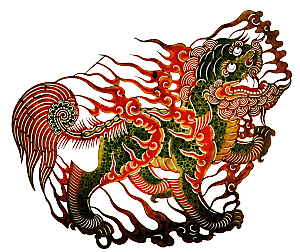 传统艺术皮影图案中国风素材