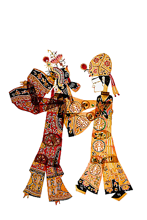 传统艺术皮影图案中国风素材