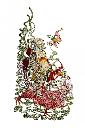 传统艺术皮影图案中国风素材