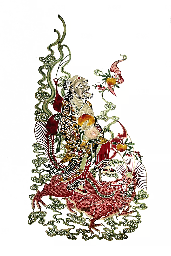传统艺术皮影图案中国风素材