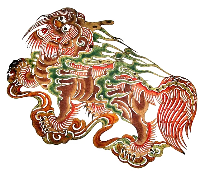 传统艺术皮影图案中国风素材