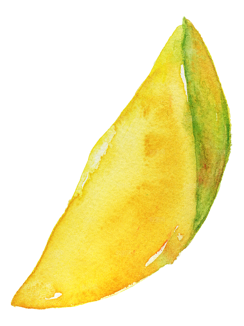 手绘水彩水果素菜美食元素
