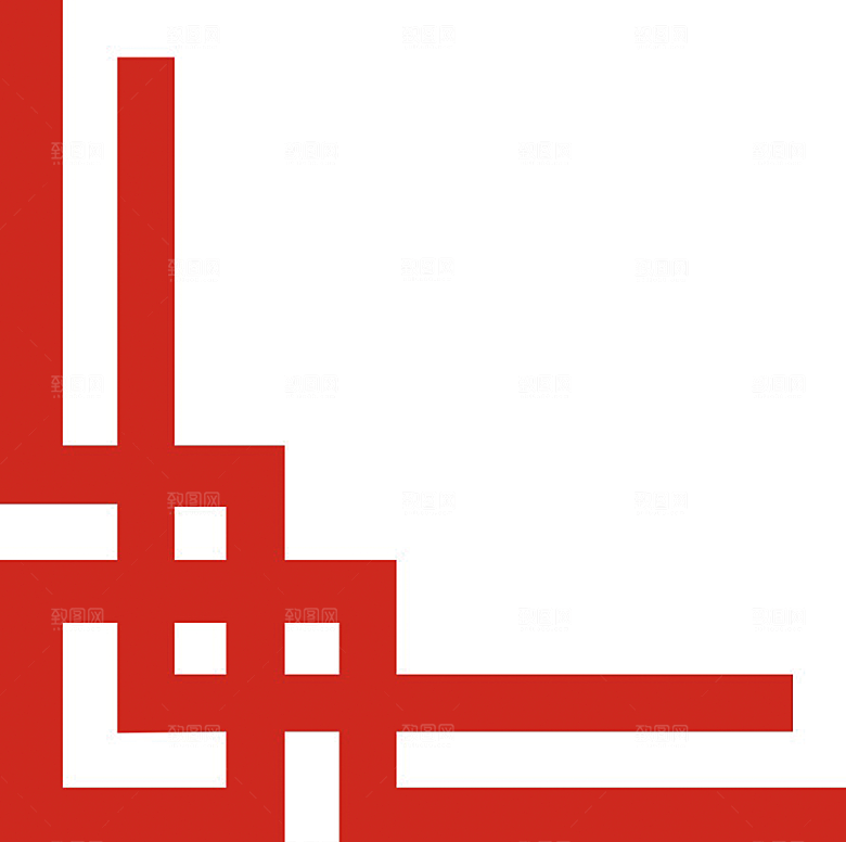 中国风传统花纹窗花边框元素