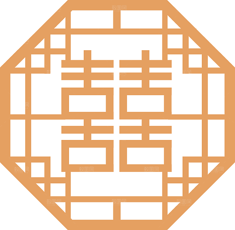 古风花纹边框装饰免扣元素