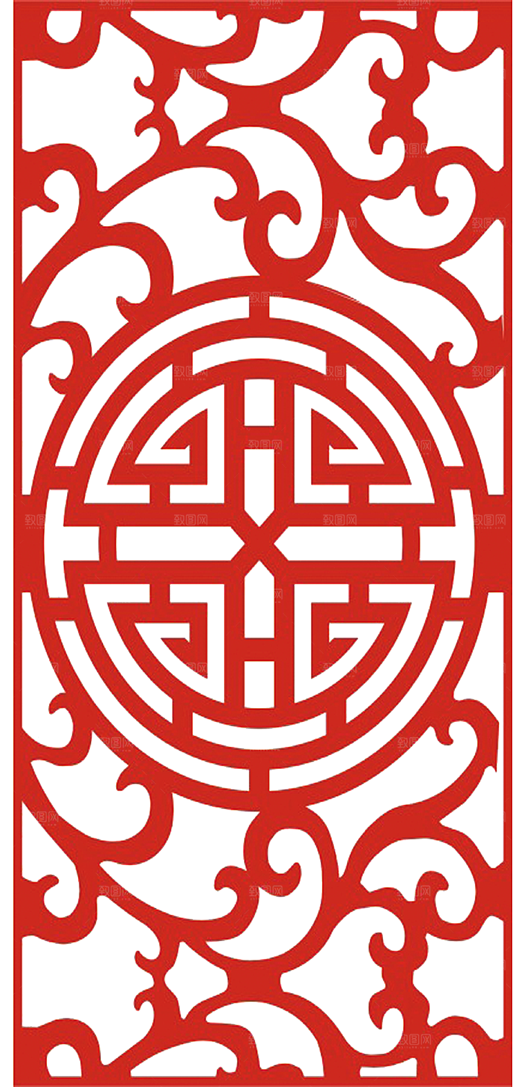古风花纹边框装饰免扣元素