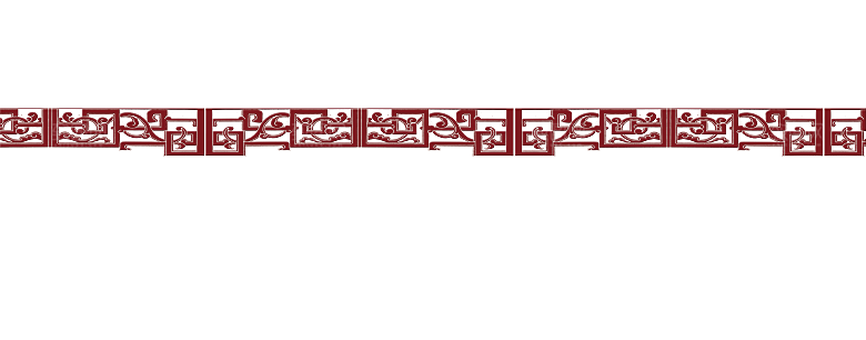 古风花纹边框装饰扇子免扣元素
