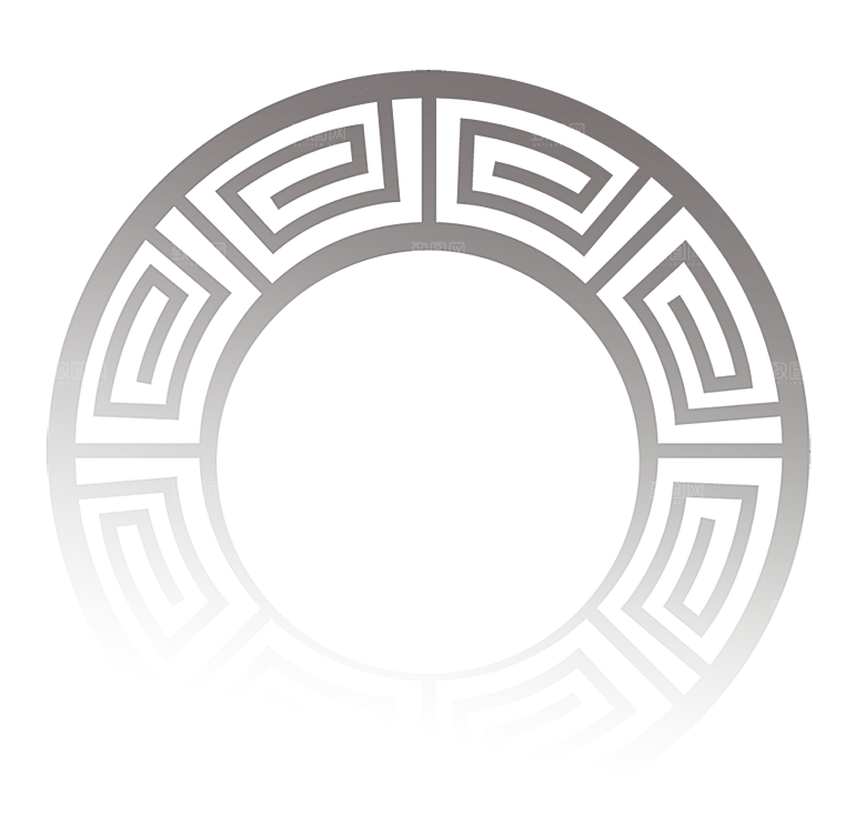 中国风传统花纹窗花边框元素