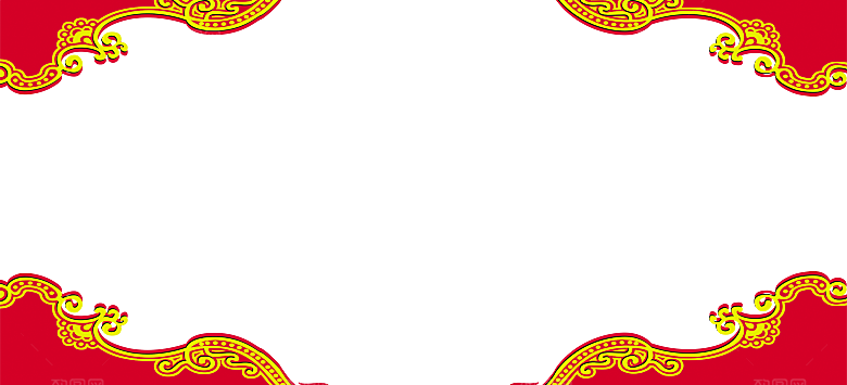 中国风传统花纹窗花边框元素