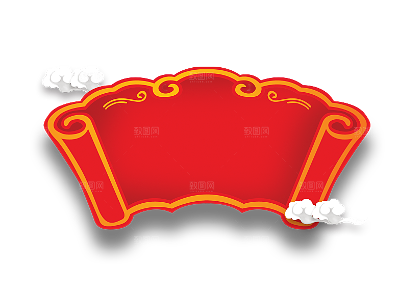 中国风传统花纹窗花边框元素