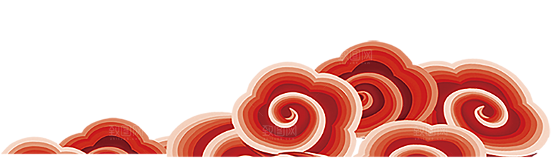 中国风花纹边框祥云PNG素材