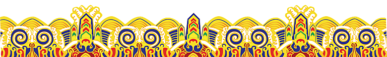 古风花纹边框装饰扇子免扣元素