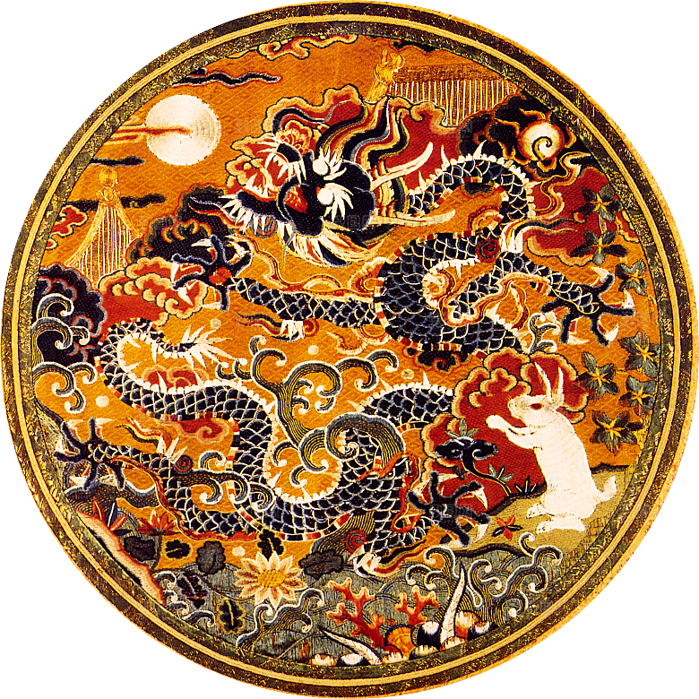 中国风中式传统刺绣图案花鸟模版
