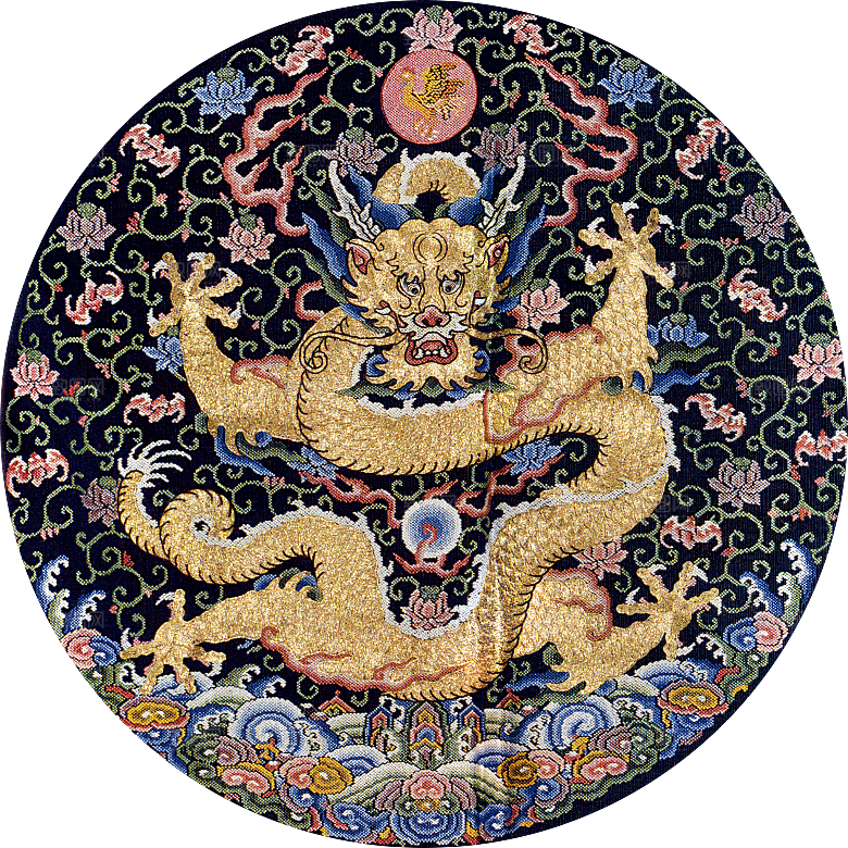 中国风中式传统刺绣图案花鸟模版