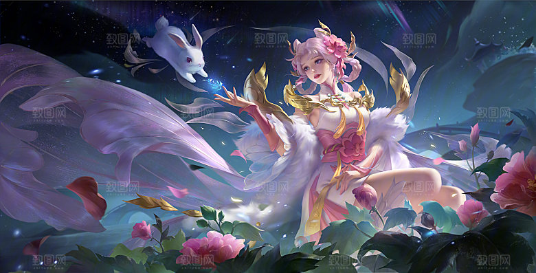 王者荣耀皮肤嫦娥 拒霜思