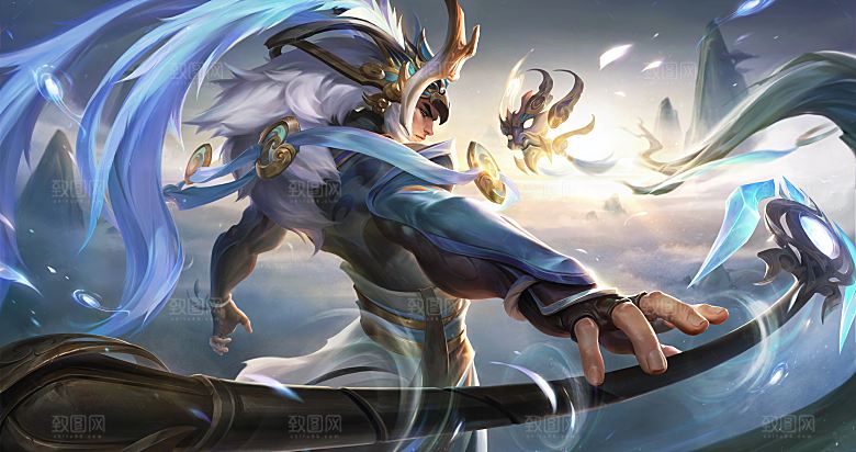 王者荣耀皮肤 吕布-御风骁将