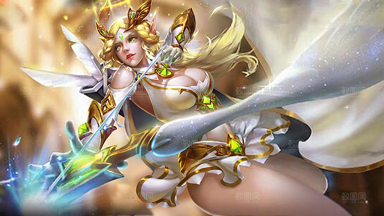 王者荣耀皮肤 艾琳-女武神