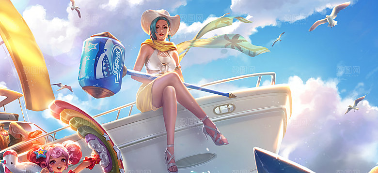 钟无艳-海滩丽影