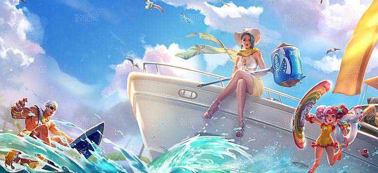 钟无艳-海滩丽影2