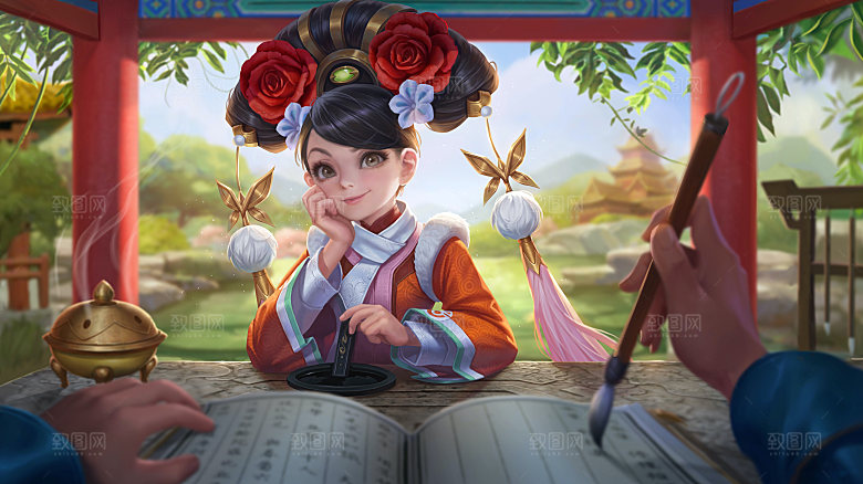 王者荣耀皮肤 安琪拉-如懿