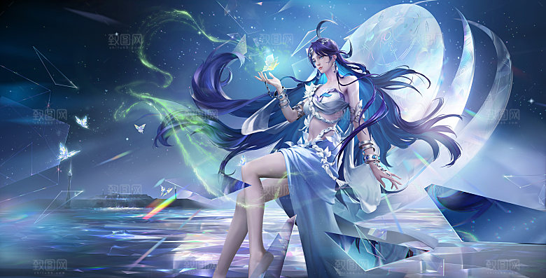王者荣耀皮肤 海月 永夜之心