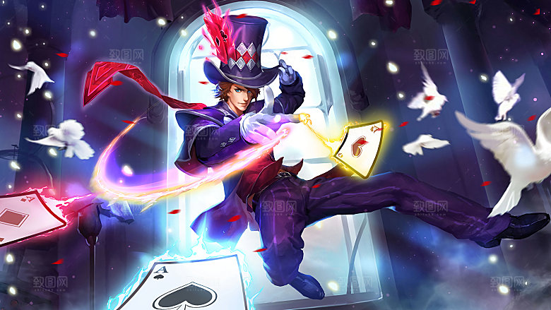 王者荣耀皮肤 狄仁杰魔术师1