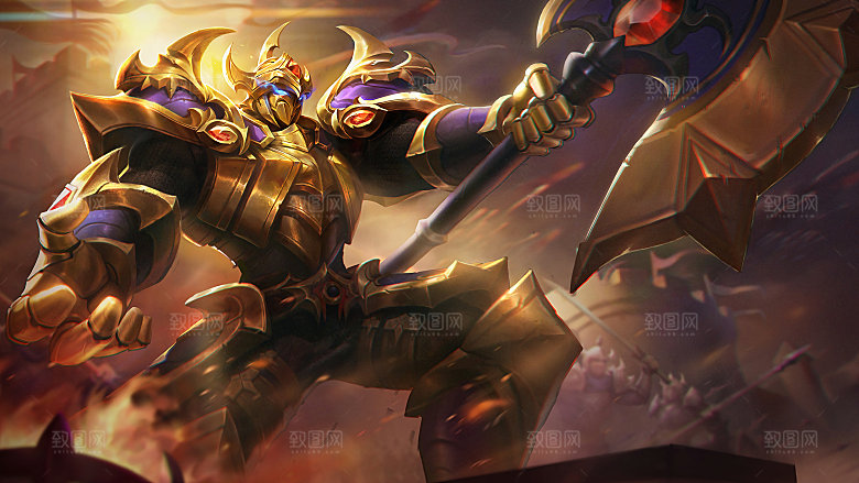王者荣耀皮肤 典韦黄金武士2