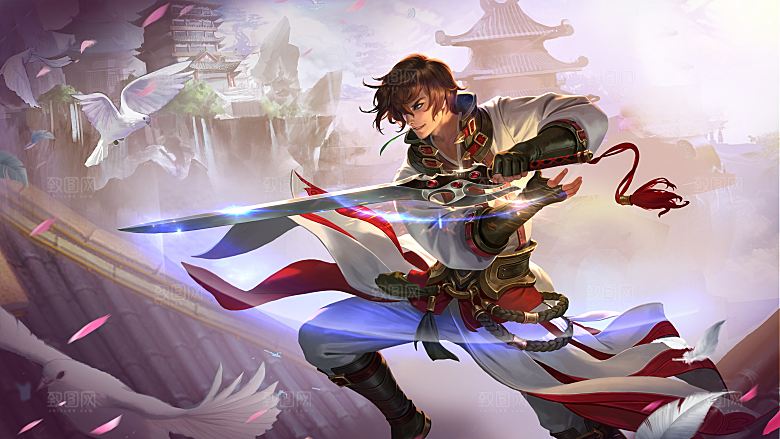 王者荣耀皮肤 李白青莲剑仙2
