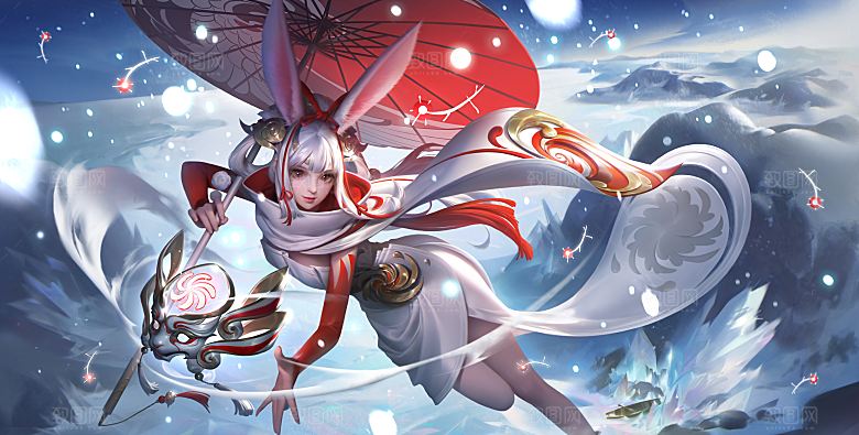 王者荣耀皮肤 公孙离祈雪灵祝