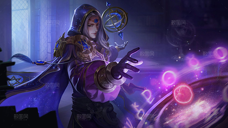 王者荣耀皮肤 明世隐占星术士