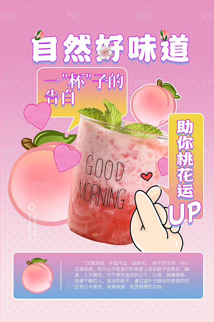 夏季饮品冷饮果汁甜品冰激凌宣传海报