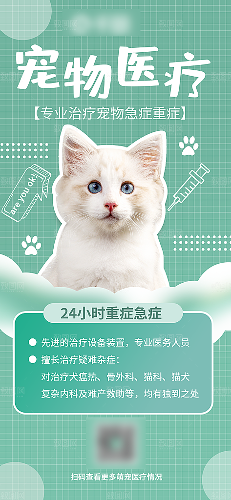 宠物店宠物美容手机海报