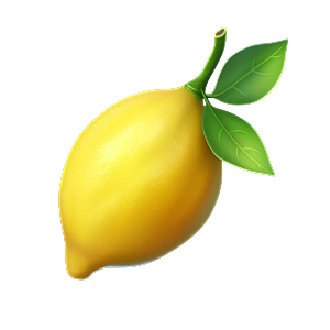 柠檬3D水果图标元素