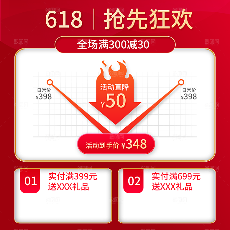 电商淘宝优惠券促销标签