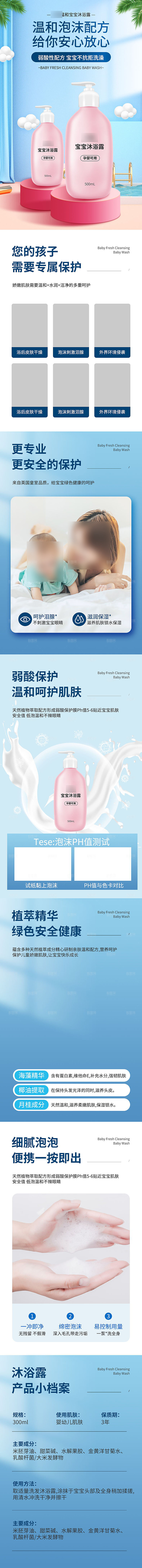 电商洗护美容用品详情页