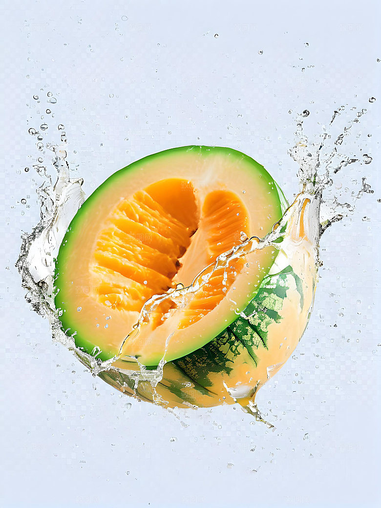 水果哈密瓜高清图片素材
