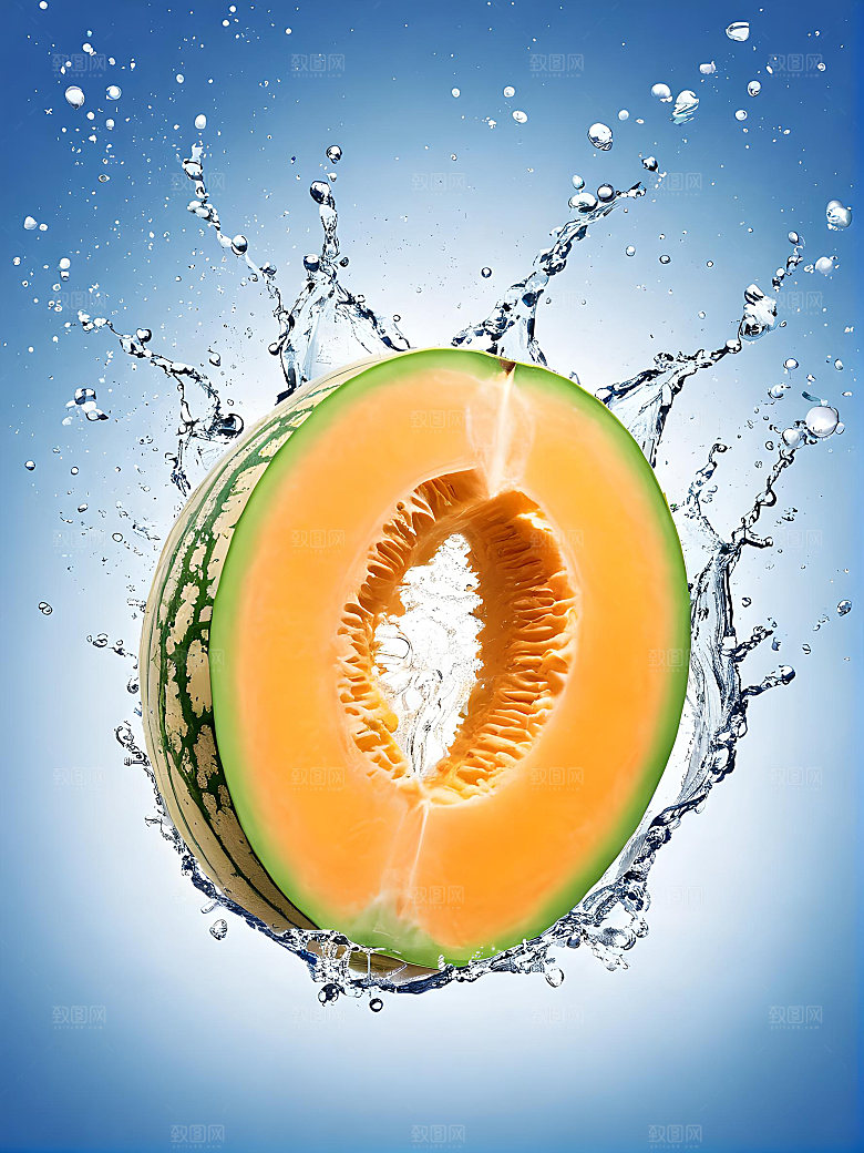 水果哈密瓜高清图片素材