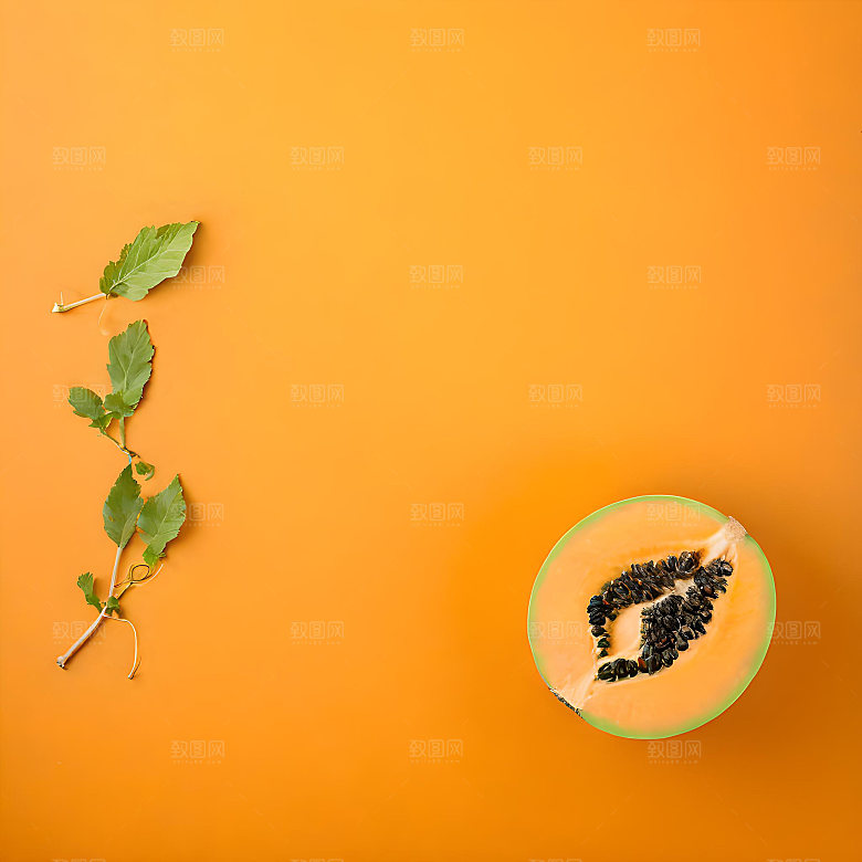 水果哈密瓜高清图片素材