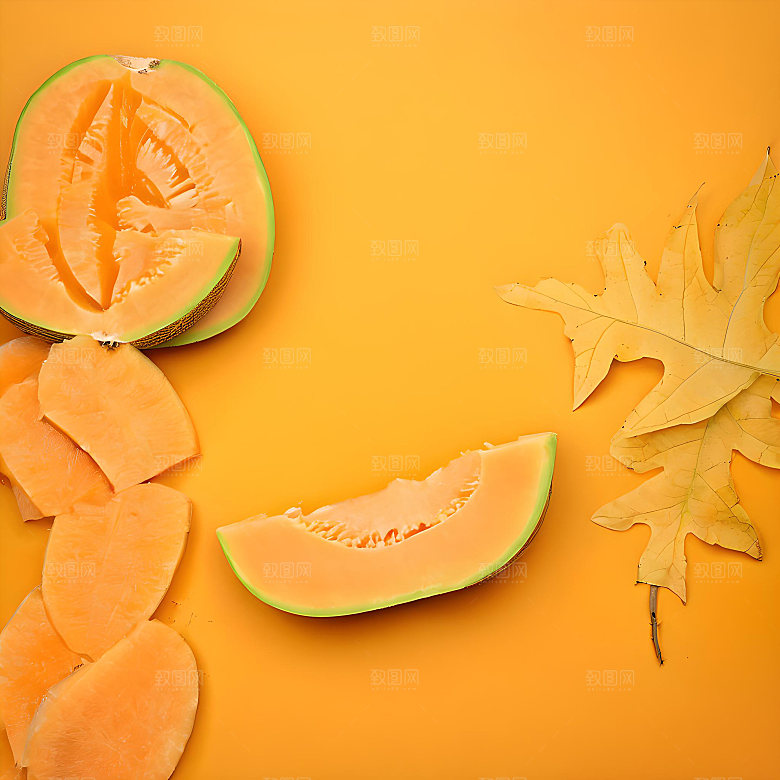 水果哈密瓜高清图片