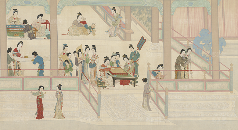 古风免抠元素古代人物画像
