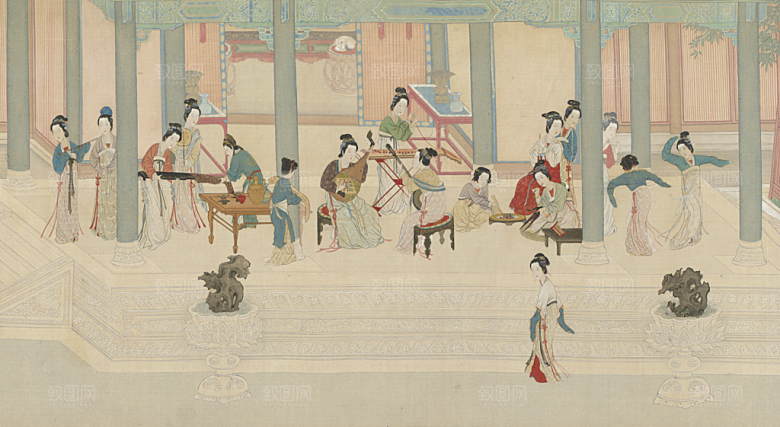 古风免抠元素古代人物画像