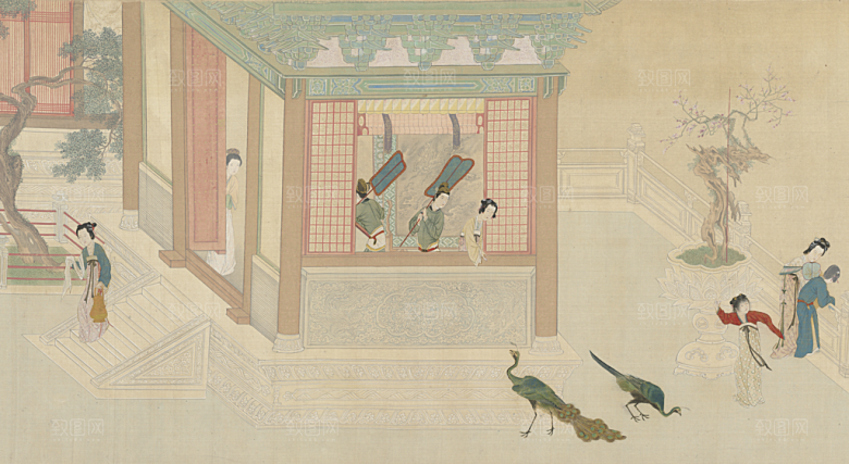 古风免抠元素古代人物画像