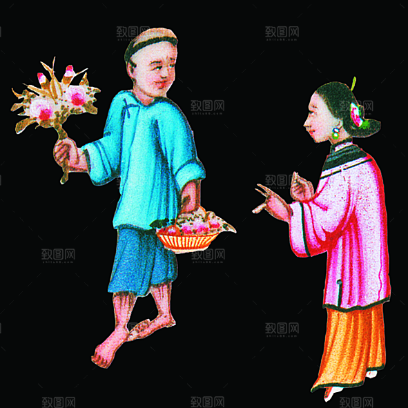 免抠元素古代人物画像