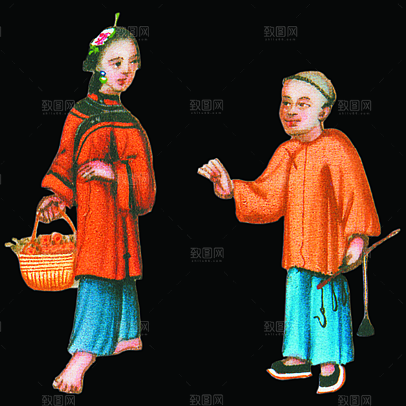 免抠元素古代人物画像